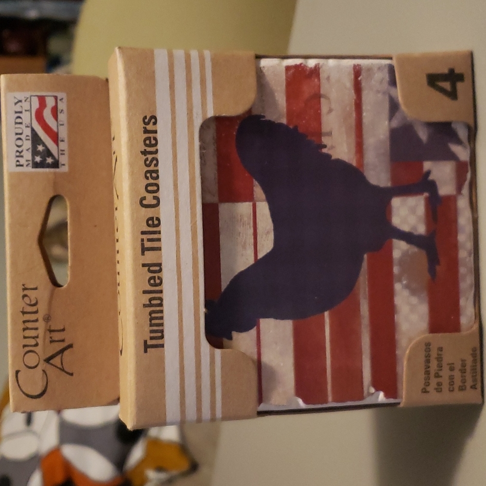 Tumbled Tile Absorbent Coasters